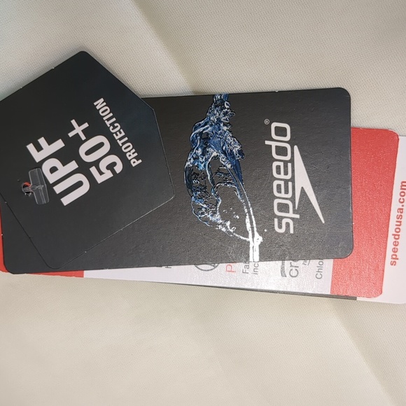 Speedo Girls Infinity Splice One Piece Razor Back Swimsuit Sz 10 UPF 50+ - Picture 5 of 8